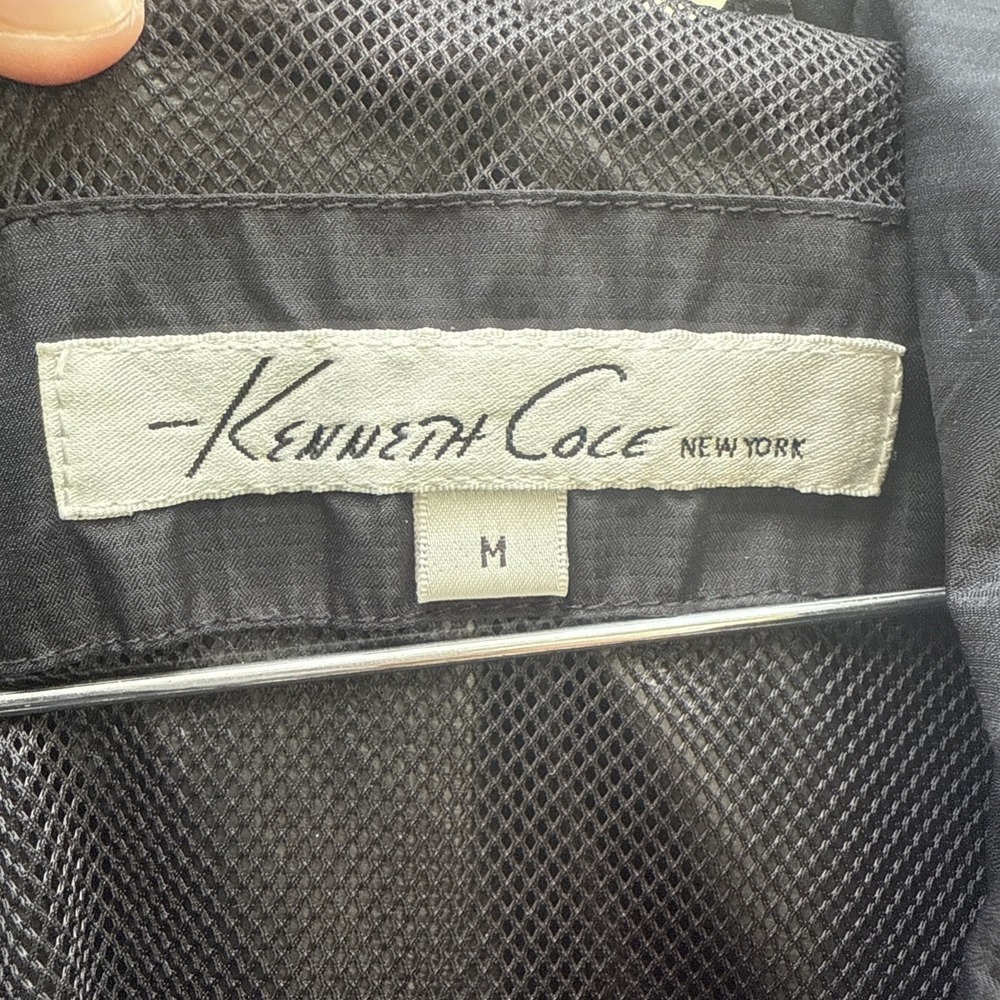 Kenneth Cole New York Windbreaker Men's M Black Jacket Lightweight - Picture 4 of 16